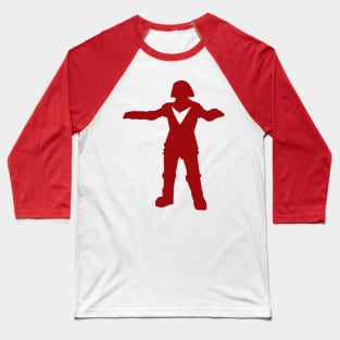 Flying Robot Standing Baseball T-Shirt